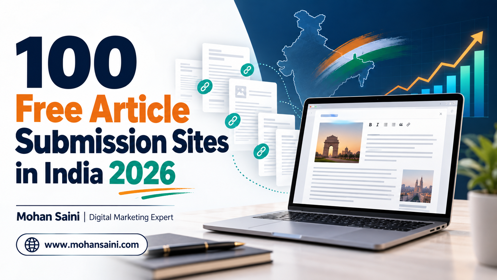100 Free article submission sites in India 2026